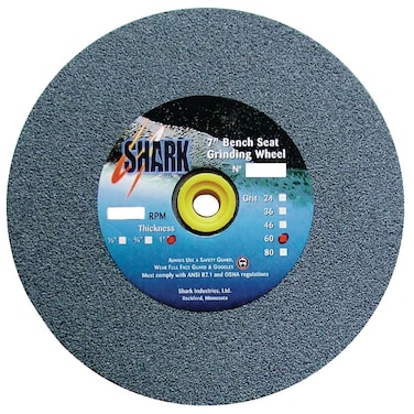 Shark Shark 2012 6-Inch by 0.5-Inch by 1-Inch Bench Seat Grinding Wheel, Grit-36