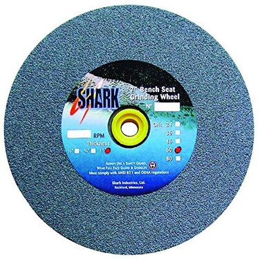 Shark 2014 6-Inch by 0.5-Inch by 1-Inch Bench Seat Grinding Wheel with Grit-60