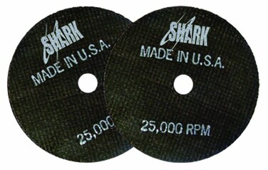 Shark 12708 3-Inch by 1/8-Inch by 3/8-Inch 5-Pack Double Reinforced Cut-off Wheels