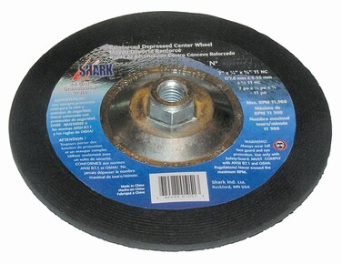 Shark 12750 4.5-Inch by 0.25-Inch by 5/8-11-Inch Hubbed Depressed Center Wheel