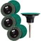 Shark Industries 2" Green Zirc Mini Grinding Assort Pk - 6 w/13012 Backing Pad