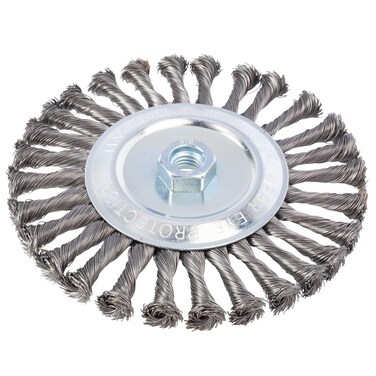 Shark Shark 13983 7-Inch by 5/8-11NC Twist Knot Wire Wheel, 0.020 Gauge Stainless Steel