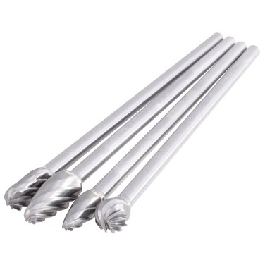 Shark Industries PN-16079 Extended Tungsten Carbide Burr Set, Aluma-Cut - Includes 4 Extended Burrs