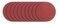 Shark Shark 989 Ammco Type Abrasive Pads, PSA Backed, Pack-6, Grit-80
