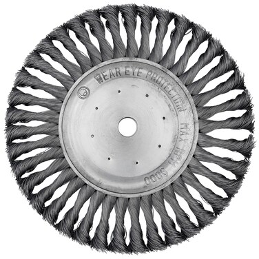 Shark Shark 787S 8-Inch by 1/2-5/8-Inch Knotted Wire Wheel, 0.016 Gauge Wire