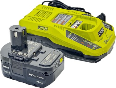 Ryobi 18V One+ 4.0AH High Performance Battery and Charger Starter Kit