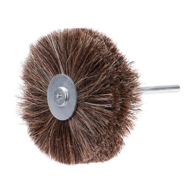 Mtsooning Horsehair Polishing Wheel, 3.35 inch Abrasive Buffing Wheel, Polisher Brush with 0.24 inch Shank Drill Hole for Rotary Tools to Wood Carving Furniture Jewelry Polishing
