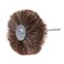 Mtsooning Horsehair Polishing Wheel, 3.35 inch Abrasive Buffing Wheel, Polisher Brush with 0.24 inch Shank Drill Hole for Rotary Tools to Wood Carving Furniture Jewelry Polishing
