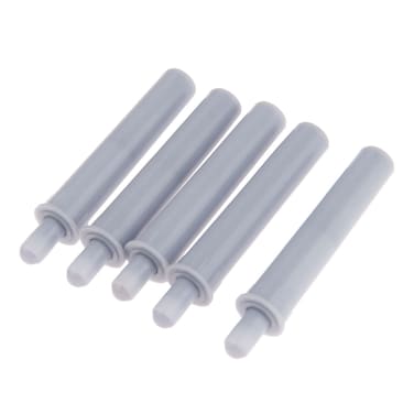 Mtsooning 10PCS Cabinet Push Latches, Gray Soft Quiet Close Closers, Plastic Damper Buffer Push for Kitchen Drawer Door