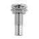 Mtsooning Boat Thru-Hull Connector, 3/4 inch Steel Straight Thru Drain Fittings with Barb, Marine Transom Drain Tube Pipe Nut Accessories