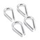 4Pcs 1/2" Wire Rope Chain Thimble for Boat Rigging Anchor Boat Terminating Splicing 316 stainless
