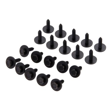 Mtsooning 20PCS Fender Liner Splash Shield Wheelhouse Liner Self Tapping Screws, Phillips Truss Head Sems Self-Drilling Screw Replacement for BMW Honda Acura