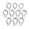 Mtsooning 20PCS M5 Stainless Steel Thimble for 3/16 Inches Diameter Wire Rope Cable Thimbles Rigging