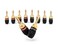 Deadbolt Banana Plugs 5-Pairs by Sewell, Gold Plated Speaker Plugs, Quick Connect