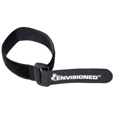 Reusable Cinch Straps 1" x 12" - 12 Pack, Multipurpose Quality Hook and Loop Securing Straps (Black) - Plus 2 Free Bonus Reusable Cable Ties