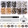Bememo 1/4 Inch Grommet Kit 200 Sets Grommets Eyelets with 3 Pieces Install Tool Kit and Box for Shoes Clothes Crafts Bag