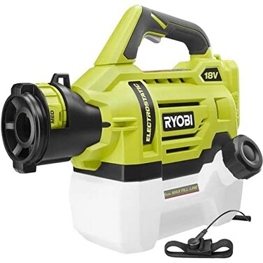 RYOBI ONE+ 18V Cordless Electrostatic 0.5 Gal. Sprayer (Tool Only), P2809BTL