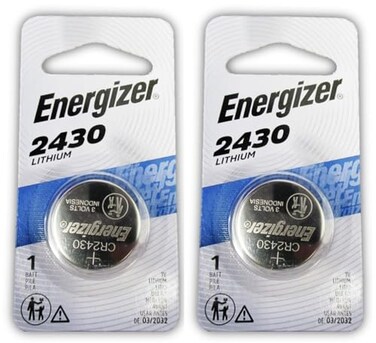 Energizer CR2430 Lithium Coin Button Cell Battery (English Manual) Pack of 2