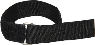 Heavy Duty Cinch Straps with Stainless Steel Metal Buckle, Reusable Durable Hook and Loop, Multipurpose Securing Straps - 6 Pack - 1" x 12
