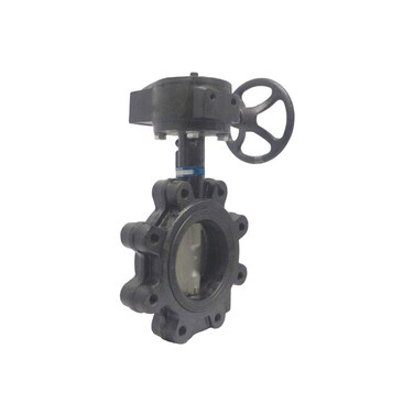 Milwaukee Valve Lug-Style Butterfly Valve, Ductile Iron, 200 psi, 6" Pipe Size UPML333E 6" - 1 Each