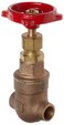 Milwaukee Valve 115 Series Bronze Gate Valve, General Service, Class 125, Non-Rising Stem, 3/4" Solder Ends
