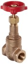 Milwaukee Valve 1150 Series Bronze Gate Valve, General Service, Class 150, Rising Stem, 1-1/4" NPT Female