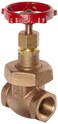 Milwaukee Valve 1186 Series Bronze Gate Valve, Heavy Duty Service, Class 300, Non-Rising Stem, 1/2" NPT Female
