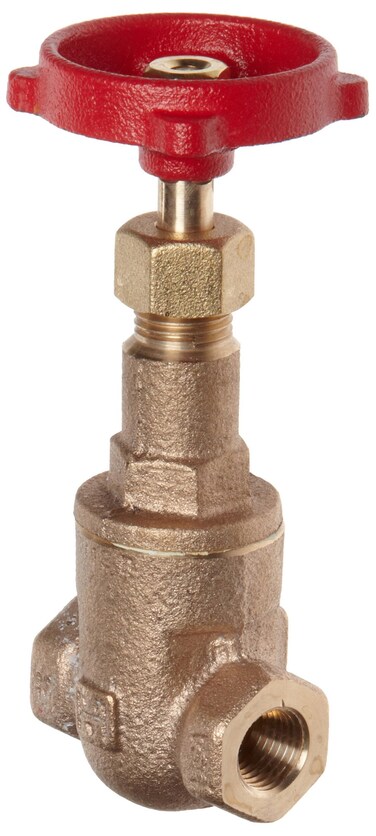 Milwaukee Valve 148 Series Bronze Gate Valve, General Service, Class 125, Rising Stem, 1/2" NPT Female