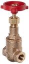Milwaukee Valve 148 Series Bronze Gate Valve, General Service, Class 125, Rising Stem, 1/2" NPT Female