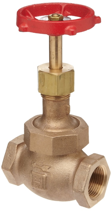 Milwaukee Valve 572 Series Bronze Globe Valve, Class 300, Inline, Union Bonnet, 1/2" NPT Female