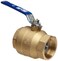 Milwaukee Valve BA-475B-MS Series Brass Ball Valve, Two Piece, Inline, Lever with Memory Stop, 1/4" NPT Female