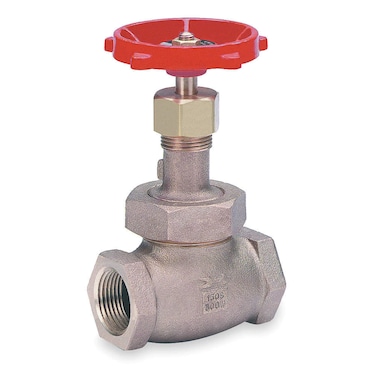 Milwaukee Valve Class 150 Globe Valve, FNPT x FNPT, Bronze, 2 in Pipe Size - Valves 590T 2 - 1 Each
