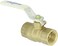 Milwaukee Valve UPBA475B Series Brass Ball Valve, Potable Water Service, Two Piece, Inline, Lever, 2" NPT Female