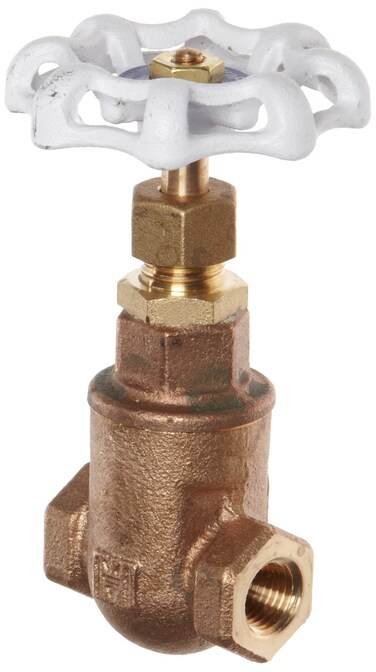 Milwaukee Valve UP105 Series Bronze Gate Valve, Potable Water Service, Non-Rising Stem, 3/8" NPT Female