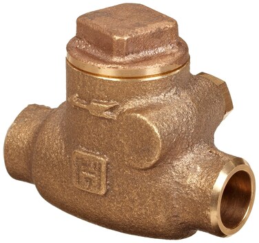 Milwaukee Valve UP1509 Series Bronze Swing Check Valve, Potable Water Service, 3/4" Solder End