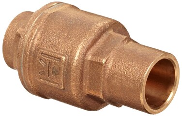 Milwaukee Valve UP1548T Series Bronze Spring Check Valve, Potable Water Service, 2" Solder End