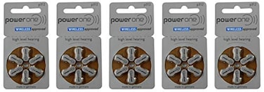 PowerOne Size 312 Hearing Aid Batteries - 30 count