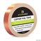 Adhesive Copper Foil Tape - Double-Sided Conductive - 0.25 inch (6.3 mm) - EMI and RF Shielding, Paper Circuits, Electrical Repairs, Grounding, Arts and Crafts, Home Interior (1 inch (25 mm))