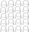 MOUNTAIN_ARK 20 Pack Safety Security 110lb, 25.5" Stainless Steel Cables for Stage Lighting, Buckle &amp; Looped End