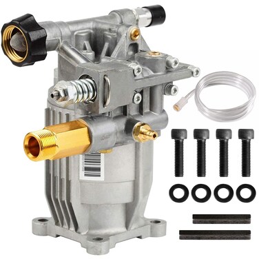 YAMATIC 3/4" Shaft Horizontal Pressure Washer Pump 3400 PSI @ 2.5 GPM Replacement Pump for Power Washer Compatible with Homelite, Troybilt, Simpson, Karcher Honda GC160 GC190 AR rmv 2.5g30 and More