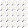 Brightown G40 Replacement LED Light Bulbs, 25 Pack Clear Globe Bulb fits E12 C7 Candelabra Screw Base Sockets, 1.5 Inch Dimmable Edison Light Bulbs for Indoor Outdoor Patio Decor, Warm White