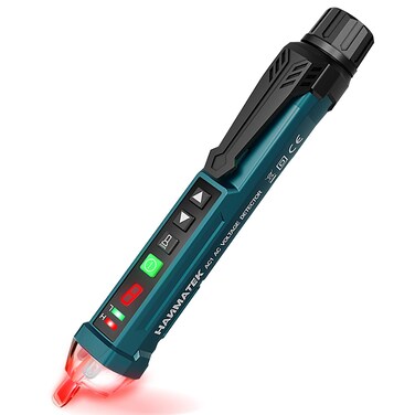 Auroland Non-Contact Voltage Tester with 9 Gear Adjustable Sensitivity Voltage Detector AC Circuit Tester Tool LCD Display LED Flashlight Buzzer Alarm Range12V-1000V &amp; Live/Null Wire Judgment AC1
