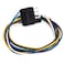 Duokon Plug,5 Pin Flat Plug 5 Way Flat Trailer Wire Harness Extension Connector Plug 25inch