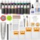 Nicpro Acrylic Pouring Kit, Artist Starter Supplies Including 19 Colors Acrylic Paints,Pouring Medium, Silicone Oil, Canvases, Gloves, Strainers, Mixing Stick, Instructions for Flow DIY Painting