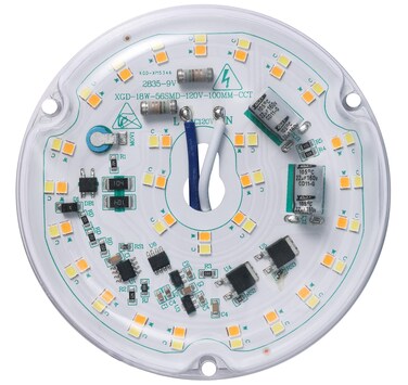 Ledytech 3.93'' LED Retrofit Light Kit for Ceiling Flush Light Ceiling Fan Light Replacement Panel PCB 18W Color Temperature Adjustable 3000K 4500K 6000K 2200LM 120V CRI90 Dimmable
