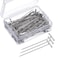 Mudder 100 Pack Wig T-Pins 2 Inch with Plastic Box, Silver