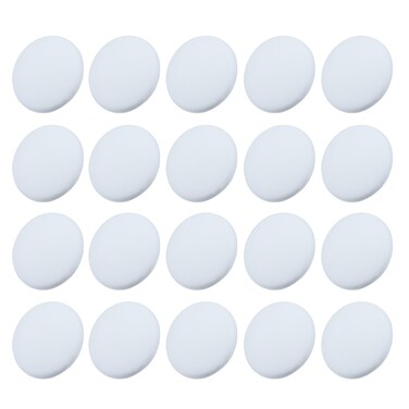 Outus 20 Pieces Door knob Wall Protectors Wall Guards Stoppers Door Handle Bumper Self Adhesive Round Rubber Stop, White