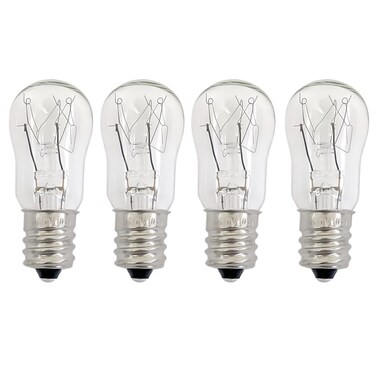 WE05X20431 Dryer Drum Replacement Bulbs,120V/10W/E12,Dryer Light Bulb Compatible with GE &amp; Hotpoint Dryers, 4-Pack