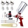 BANG4BUCK High Performance HVLP Gravity Feed Spray Gun with 1.4mm 1.7mm 2.5mm Fluid Tips, 1000cc Aluminum Cup for Auto Paint, Primer, Clear/Top Coat &amp; Touch-Up