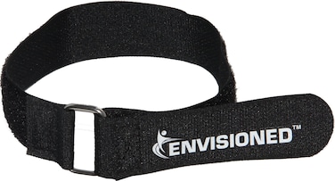 Premium Cinch Straps with Stainless Steel Metal Ring (Buckle), Reusable Durable Hook and Loop, Multipurpose Securing Straps 1" x 20" - 8 Pack Plus 2 Bonus Original Cinch Straps